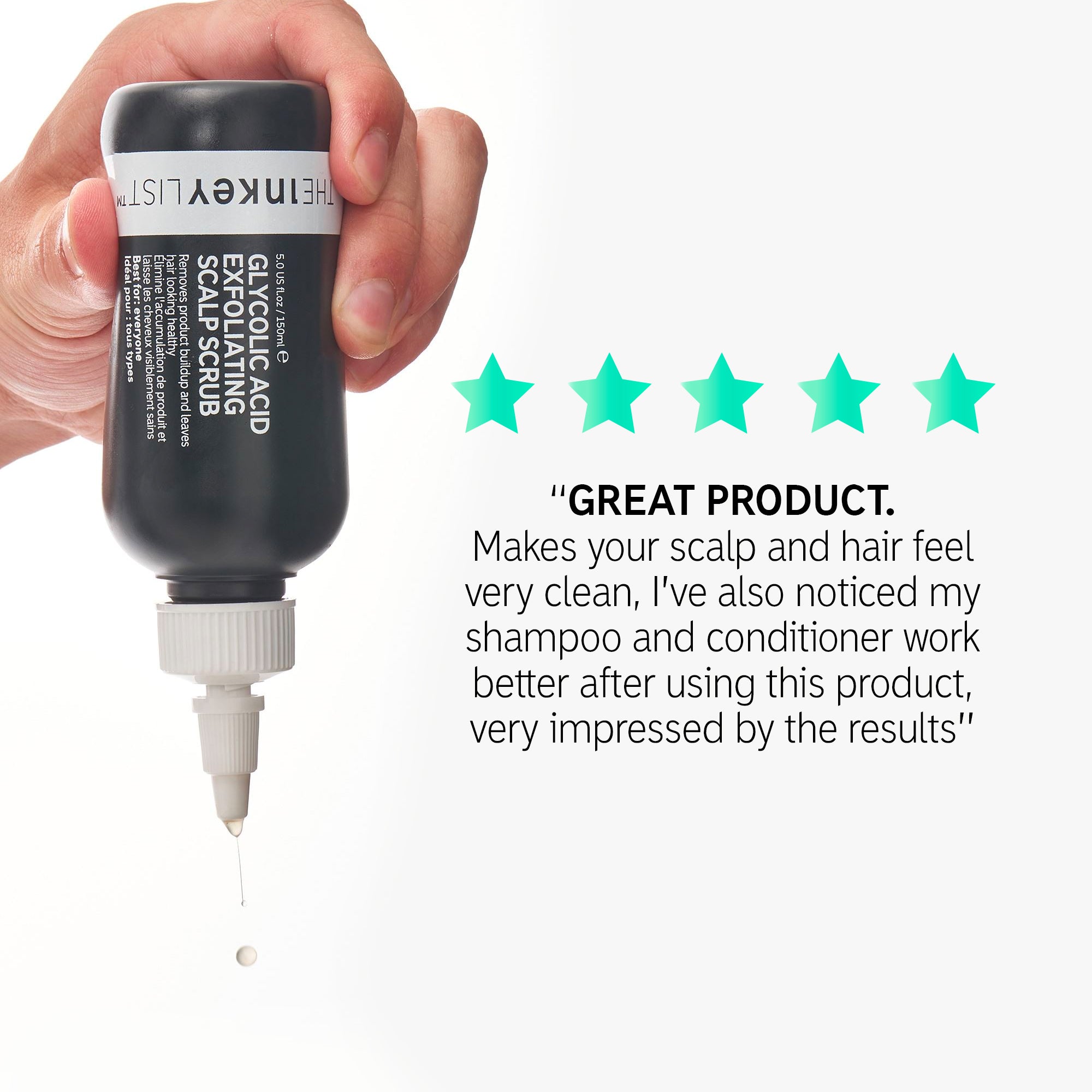 The Inkey List Glycolic Acid Exfoliating Scalp Scrub