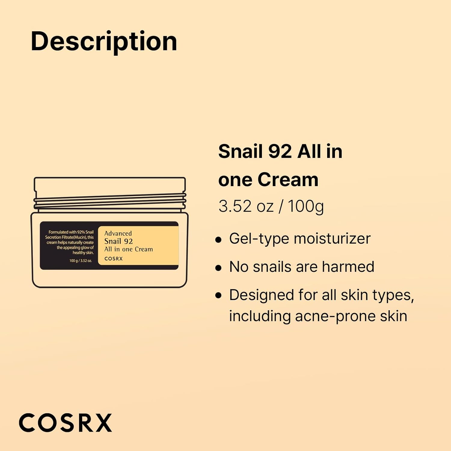 COSRX Advanced Snail 92 All In One Cream