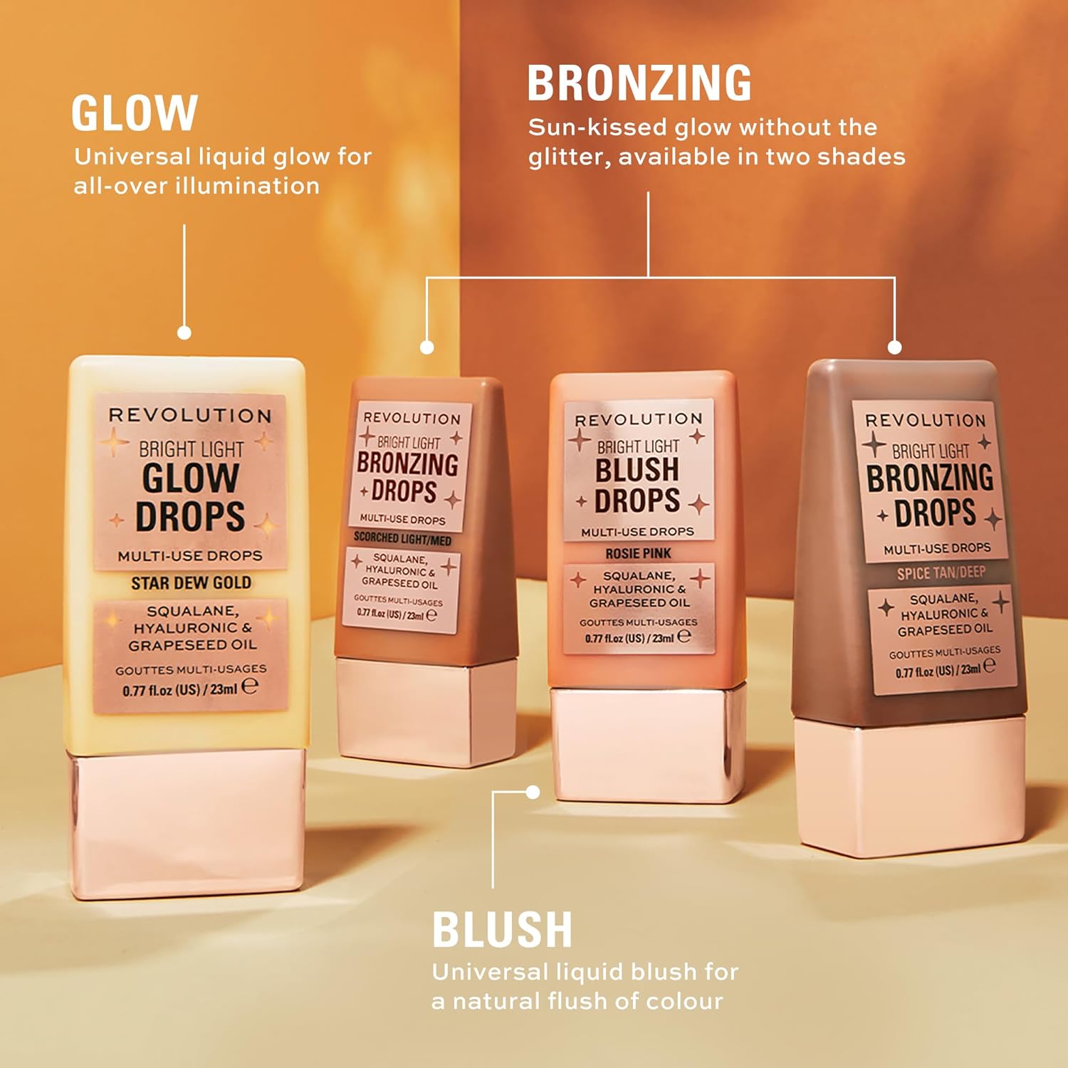 Bright Light Blush Drops Pink Rosie