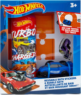 Hot Wheels Children's Bath Stickers & Bubble Bath Set