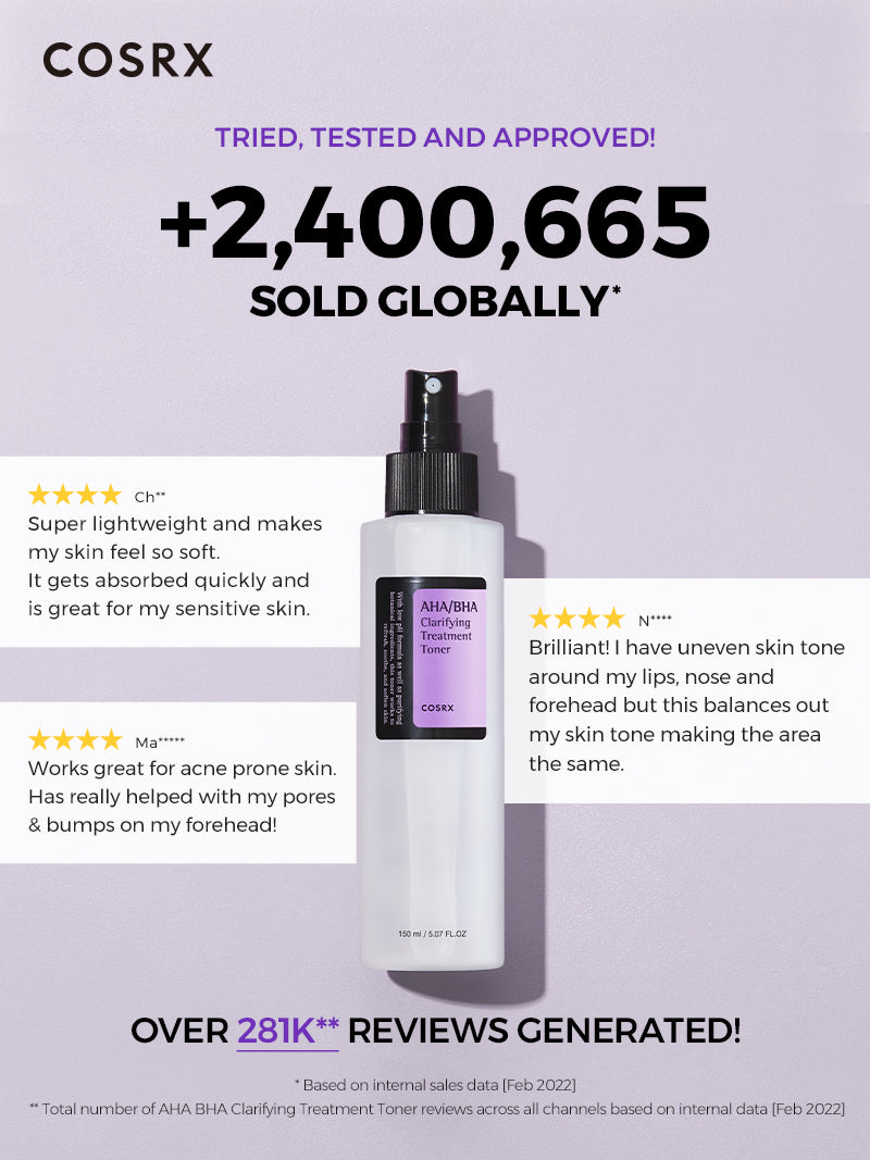 COSRX AHA/BHA Clarifying Treatment Toner