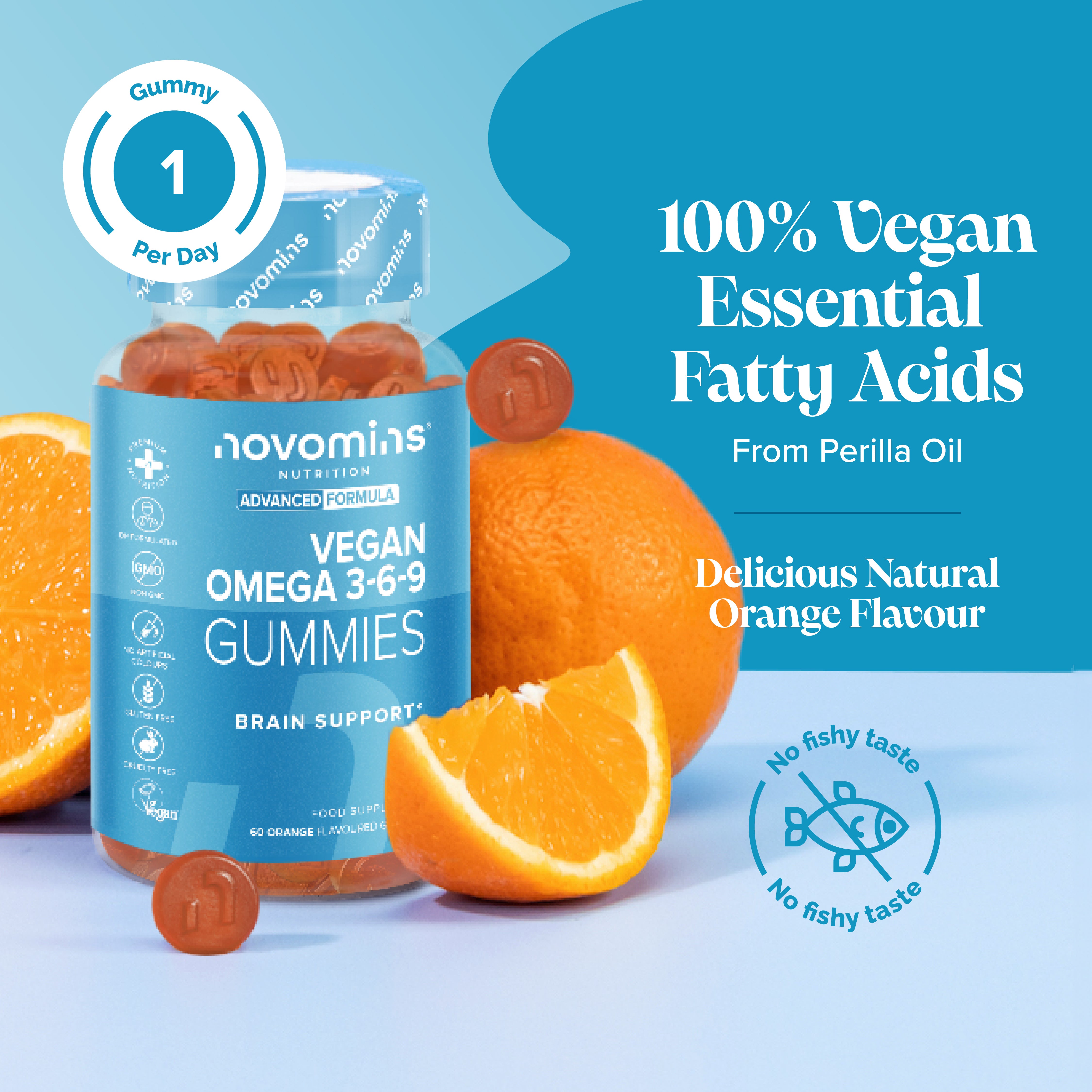 Novomins Vegan Omega 3-6-9 Gummies