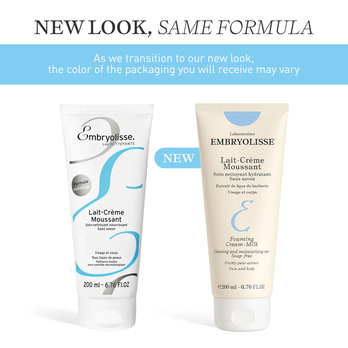 Embryolisse Foaming Cream Milk - Face and Body Cleanser