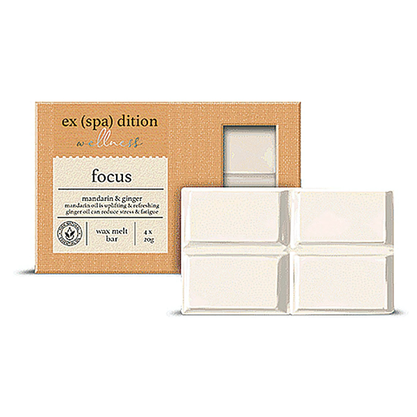 Focus 4 x 20g Wax Melts with Ginger & Mandarin