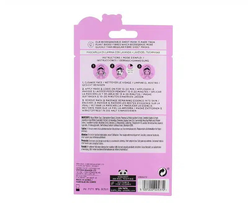 Lavender Sheet Mask