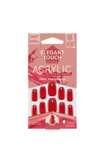 ET Colour Acrylic Nails Poppy Pomegranate