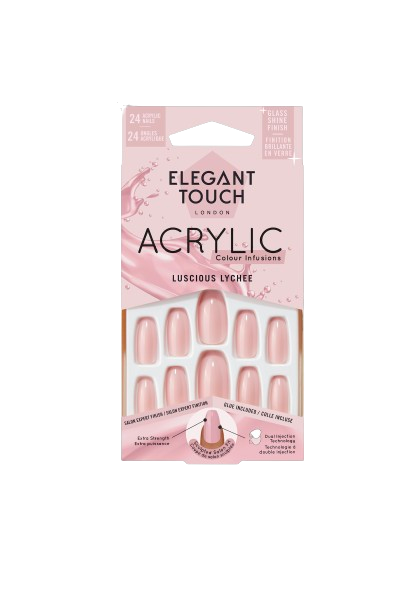ET Colour Acrylic Nails Luscious Lychee