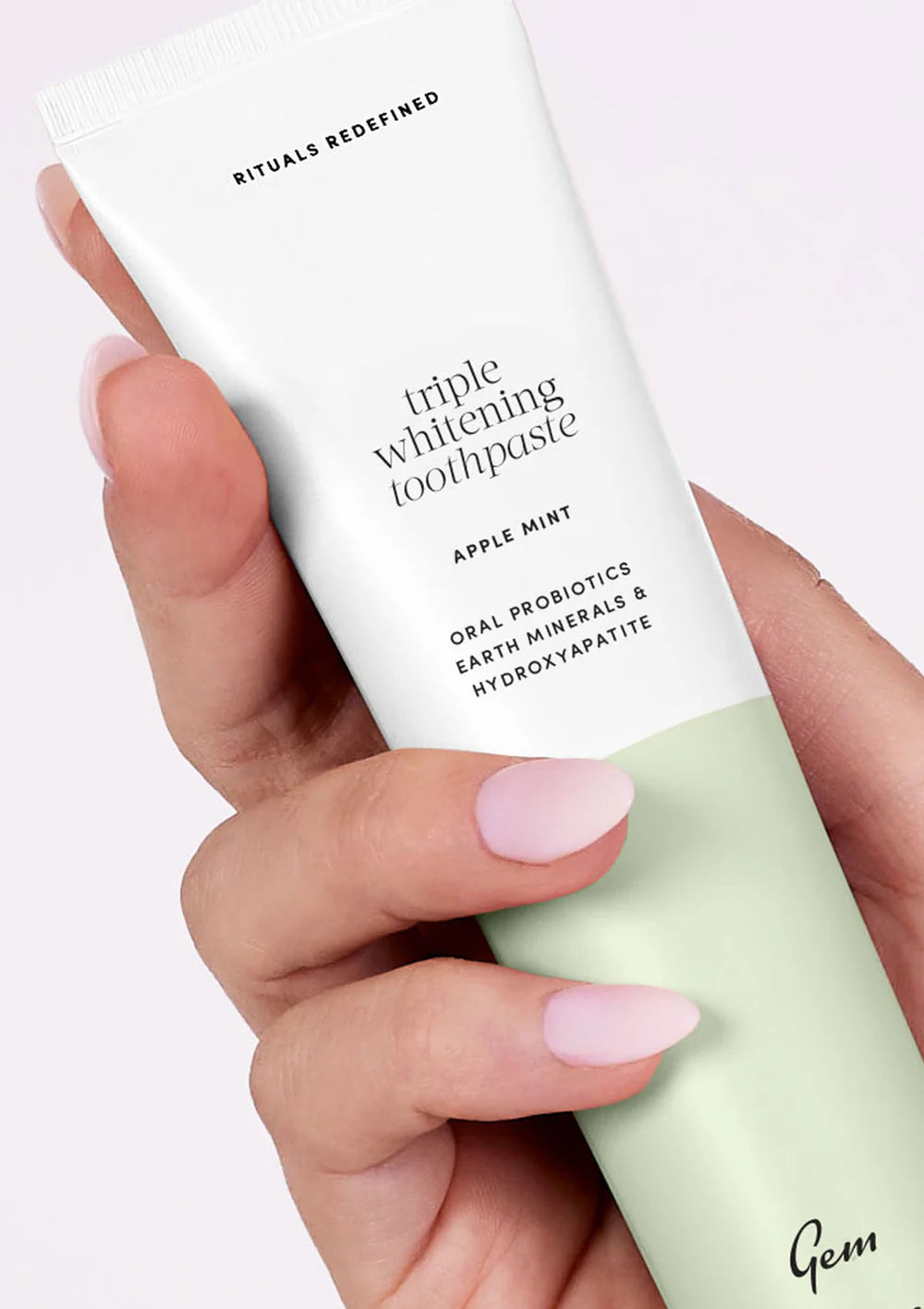 Gem Triple Withening Toothpaste: Apple Mint, 100g