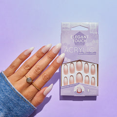 Elegant Touch French Acrylic Nails No. 1 STILETTO