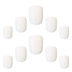 Cloud White 24 Nails Ongles