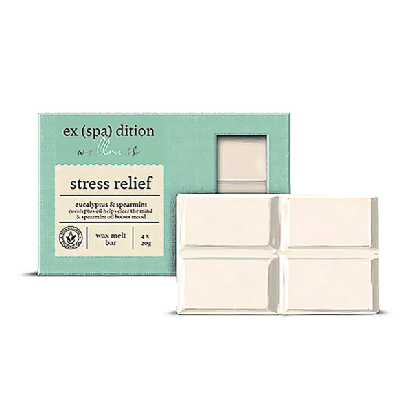 Stress Relief 4 x 20g Wax Melts with Eucalyptus & Spearmint
