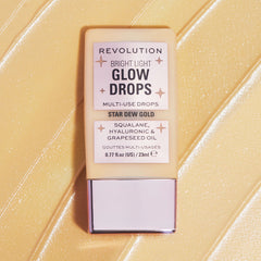 Bright Light Glow Drops Golden Star Dew