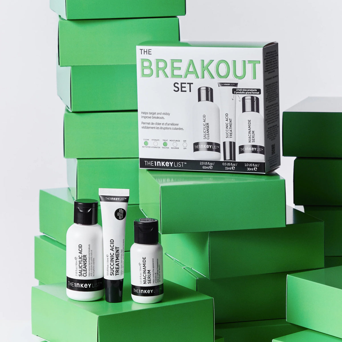 The Inkey List The Blemish Set to target and visibly improve breakouts