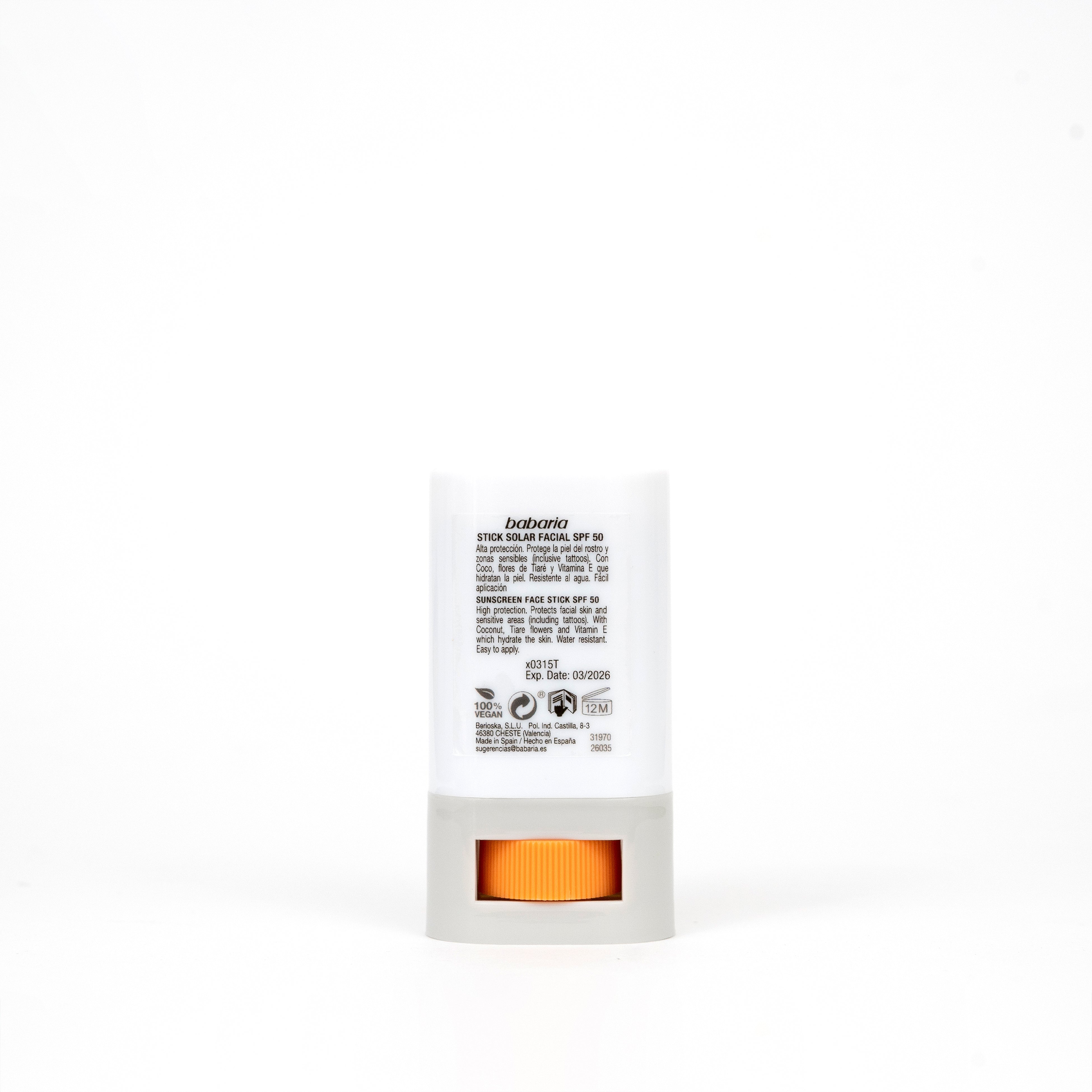 Facial Sunscreen Stick SPF50