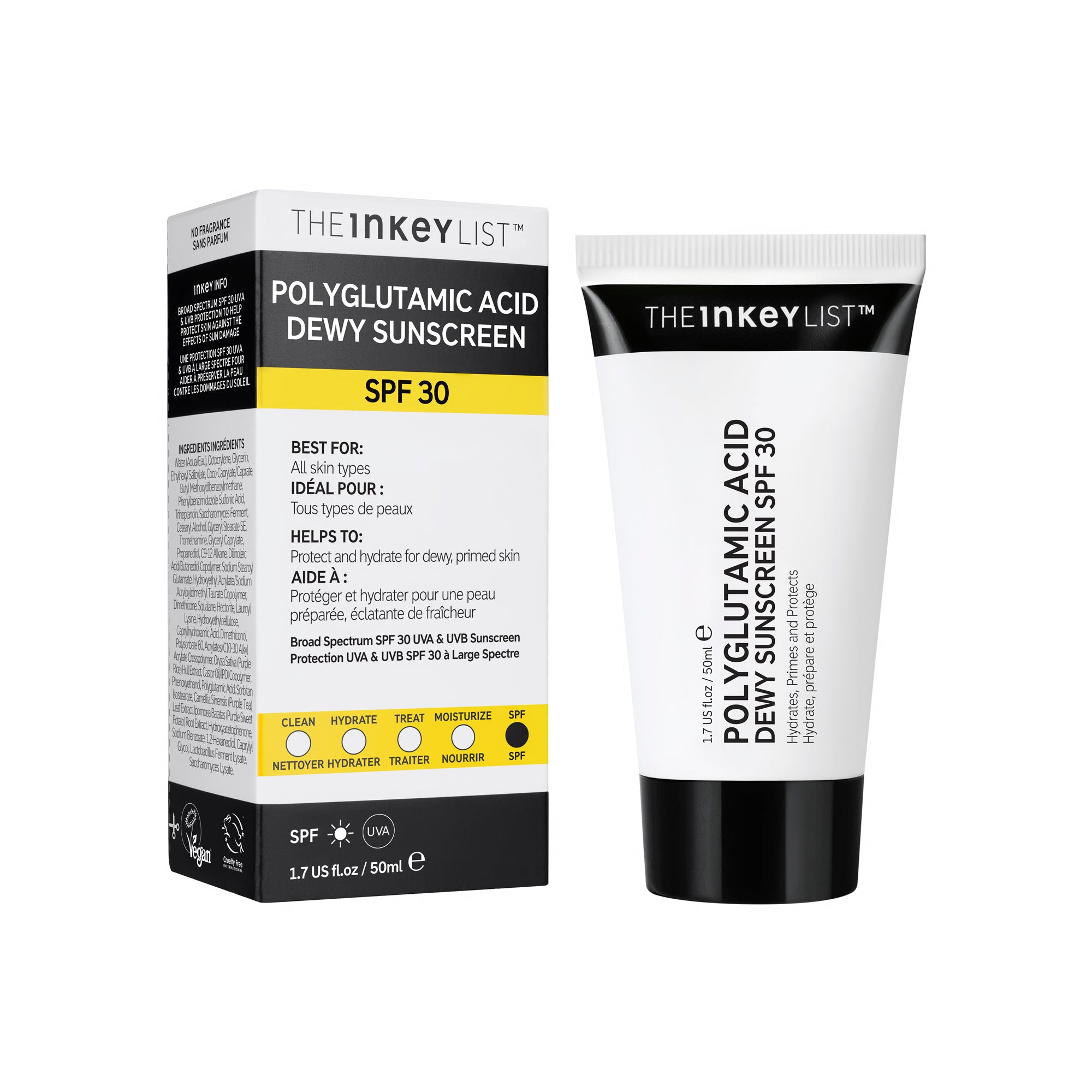 Polyglutamic Acid Dewy Sunscreen SPF30 50ml