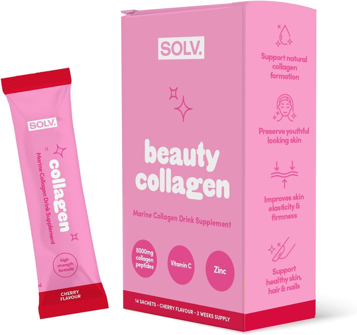 SOLV. Liquid Collagen Sachet 15ml (14 Pack)