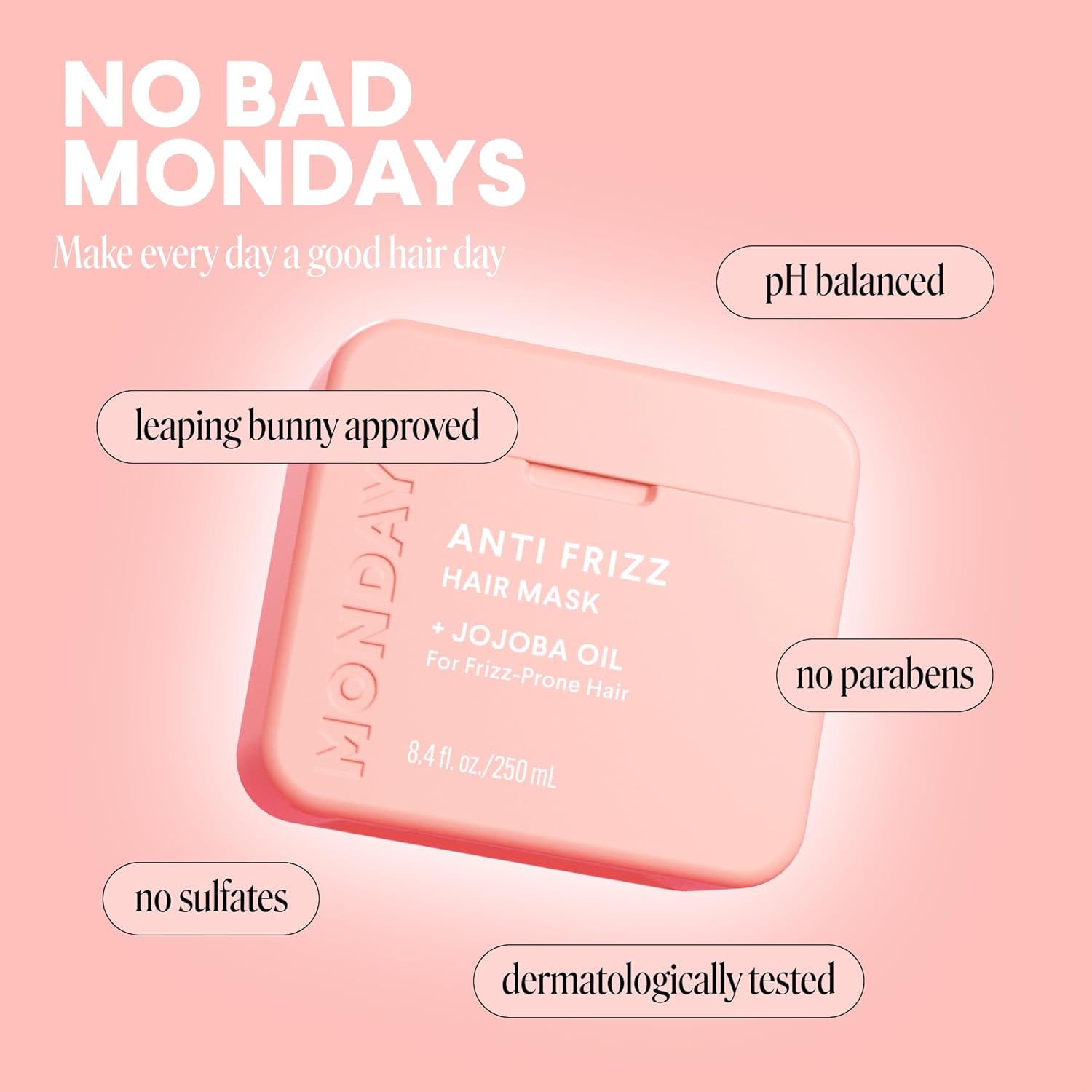 Monday Hair Mask Anti Frizz 250ml