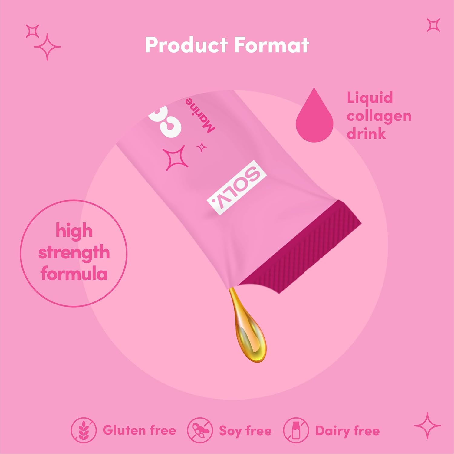 SOLV. Liquid Collagen Sachet 15ml (14 Pack) - Summer Fruits