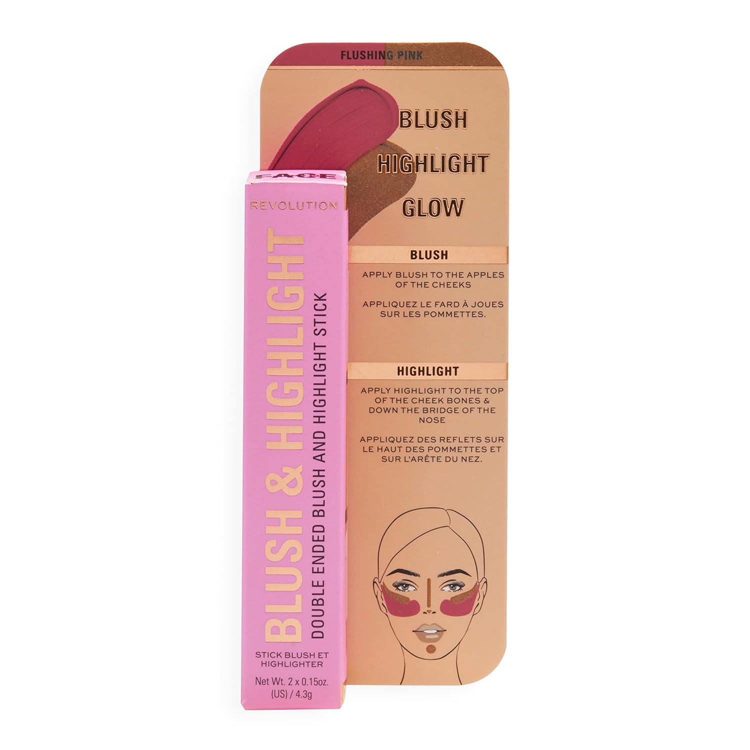 Makeup Revolution Blush & Highlight Stick