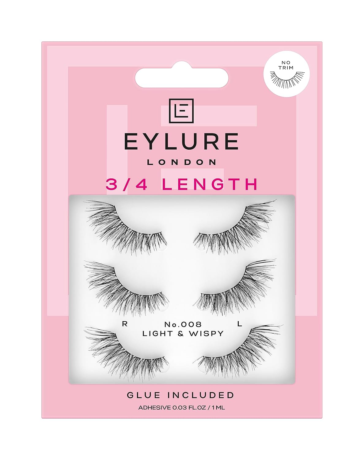 Eylure 3/4 Length No. 008 Multipack