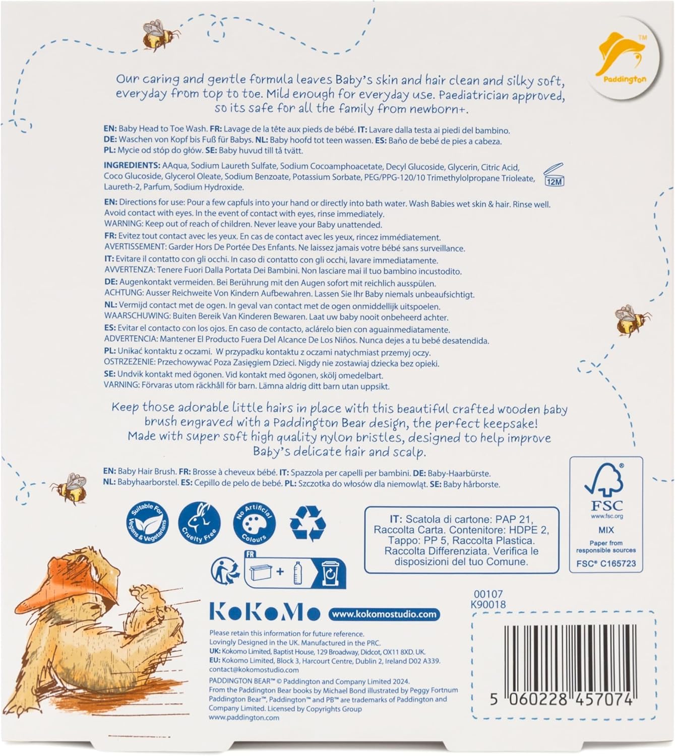 Paddington Baby - Soft Care for Baby Hair Gift Set