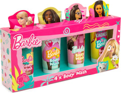 Barbie Body Wash Gift Set - 4 x 75ml - Body Wash/Shower Gel/Bath