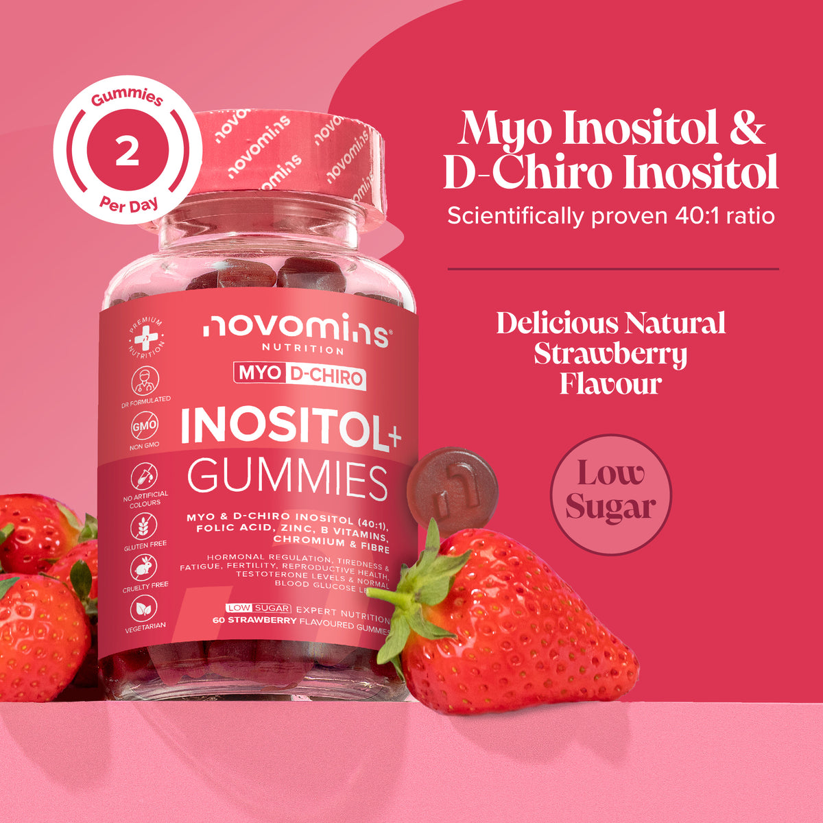 Novomins Inositol+ Gummies