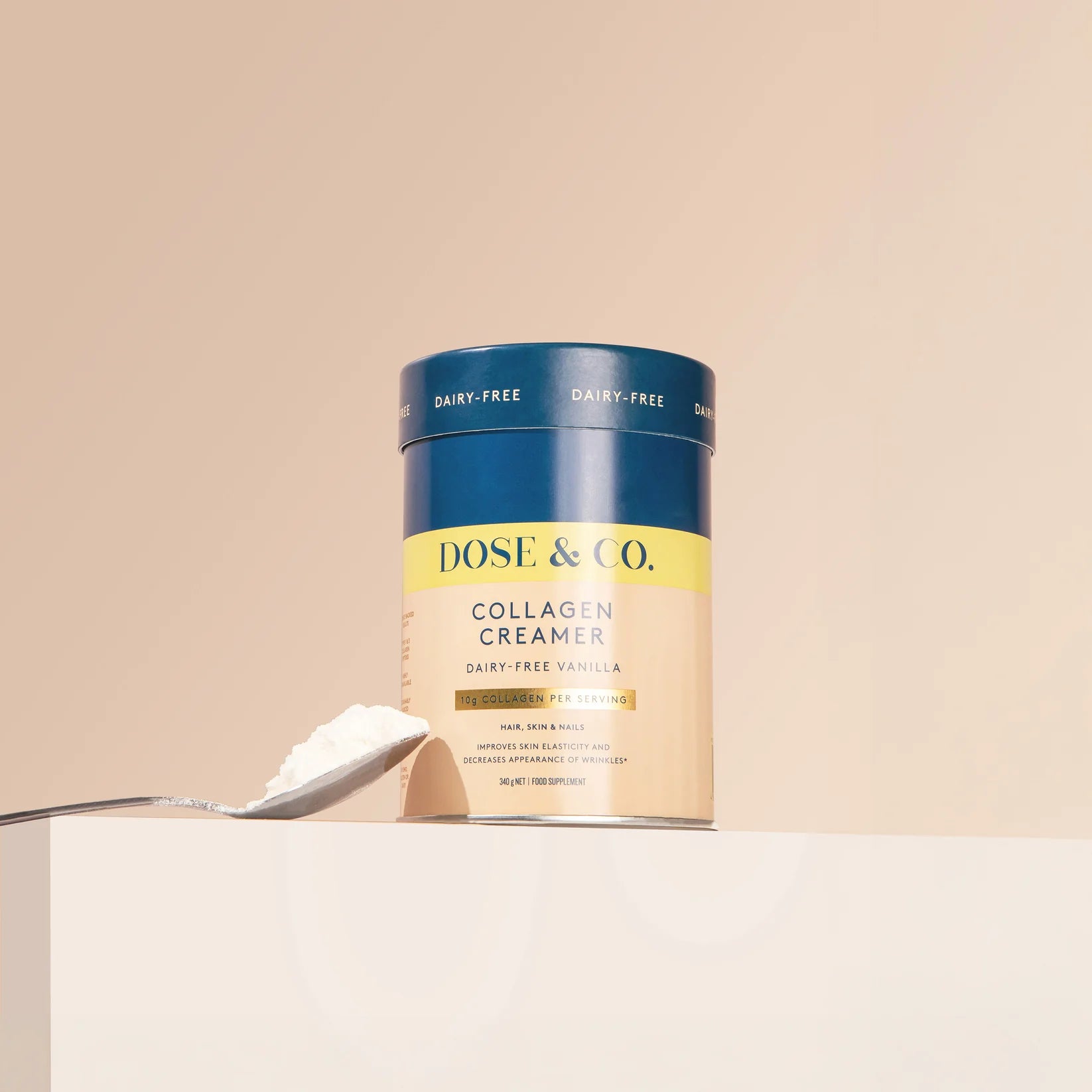 Dose & Co Dairy-Free Collagen Creamer - Vanilla 340g