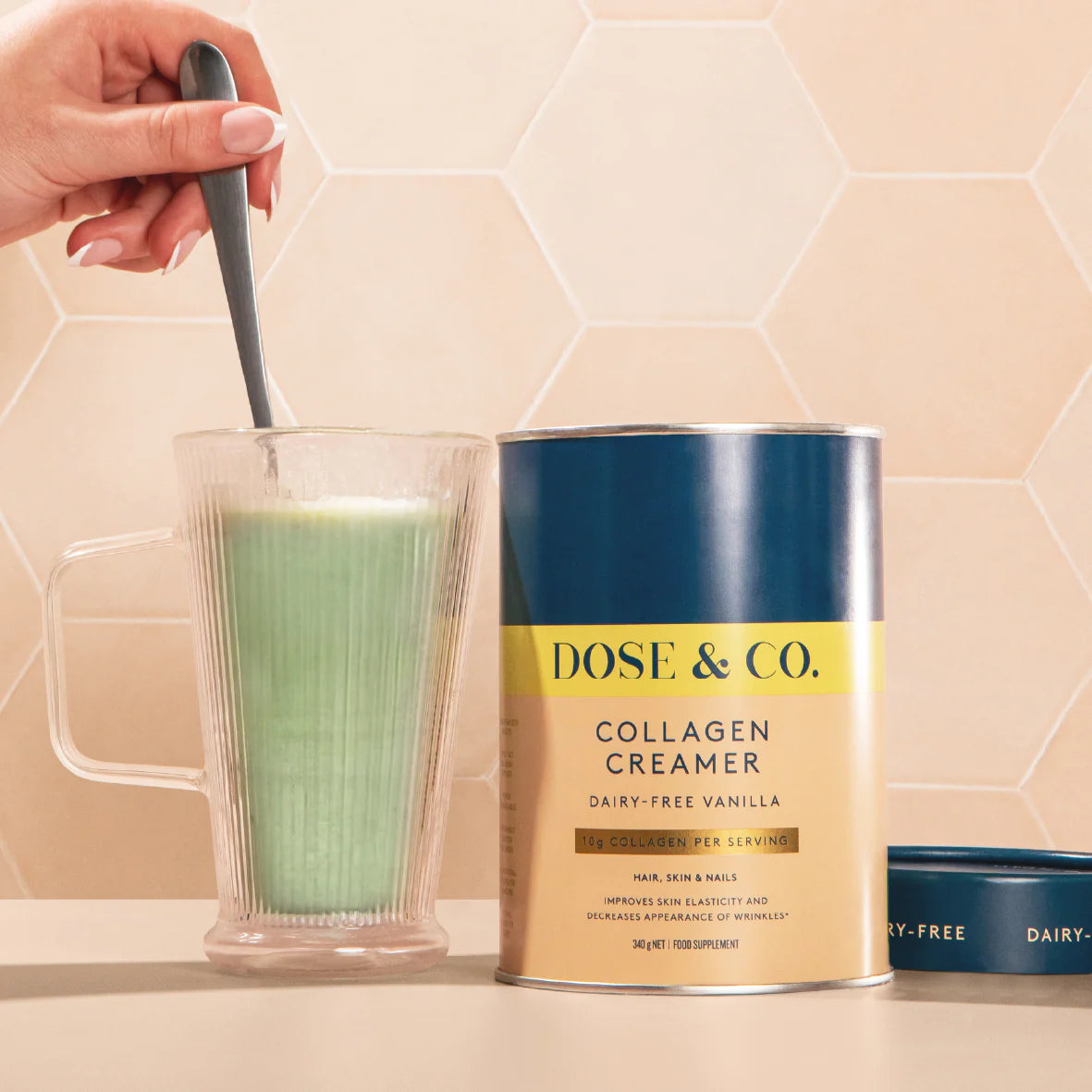 Dose & Co Dairy-Free Collagen Creamer - Vanilla 340g