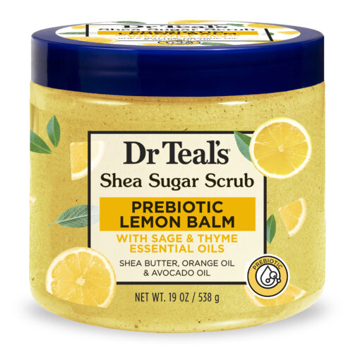 Dr Teals Prebiotic Lemon Balm & Sage Body Scrub 538g