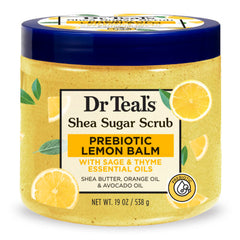Dr Teals Prebiotic Lemon Balm & Sage Body Scrub 538g