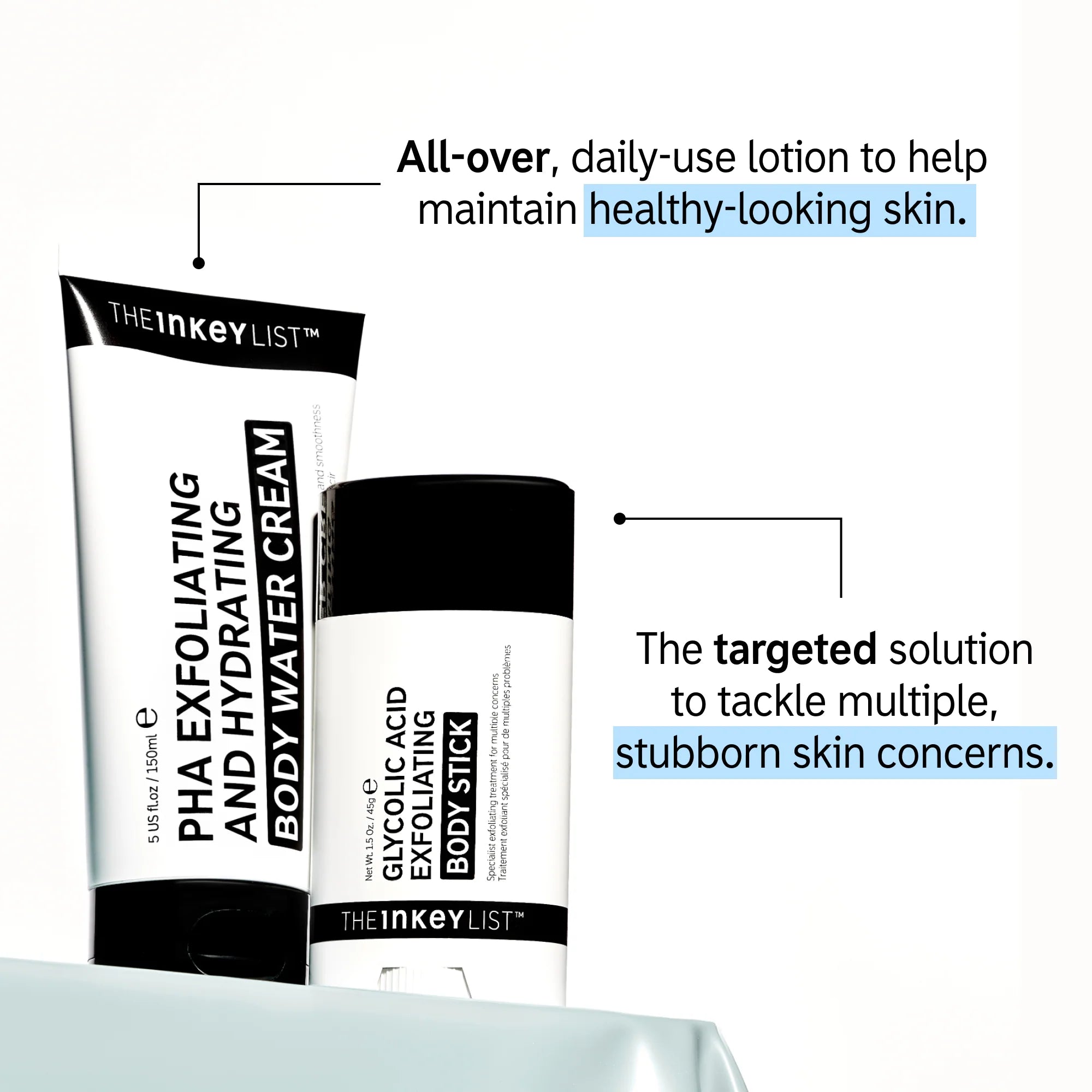 The Inkey List Exfoliating Body Duo