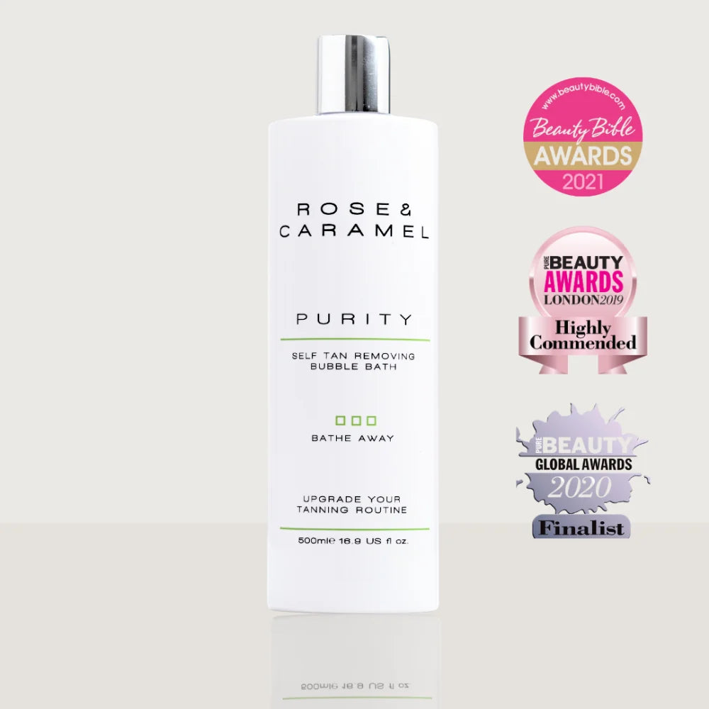 Rose & Caramel Purity Self Tan Removing Bubble Bath