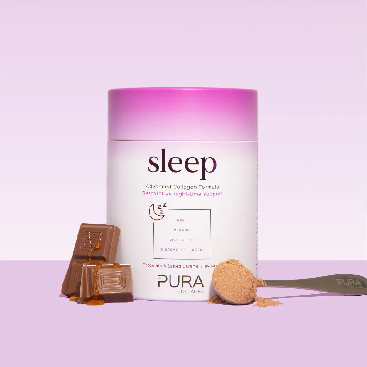 Pura Collagen  Sleep 404G (V5) - Chocolate and Salted Caramel