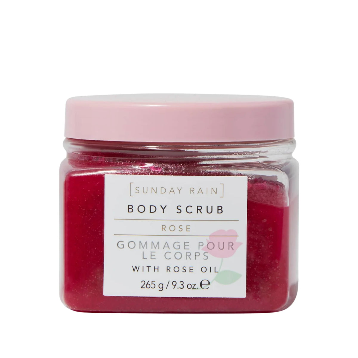 Sunday Rain Rose Body Scrub 265g