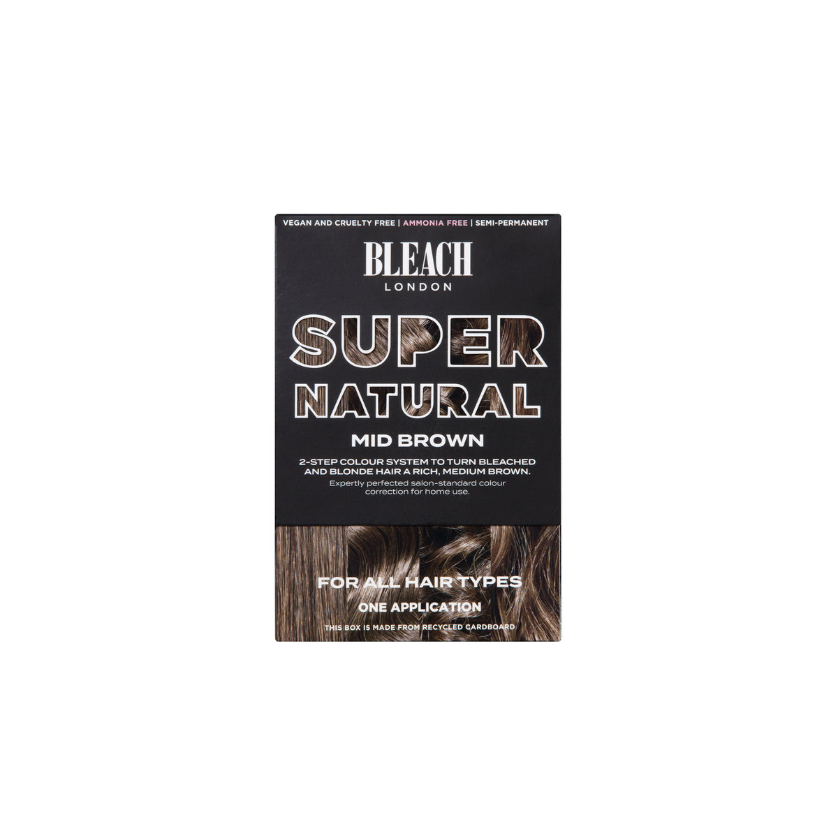 BLEACH LONDON SUPER NATURAL hair dye kit mid brown