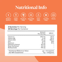 Novomins Vitamin C Gummies Sugar Free Gummies