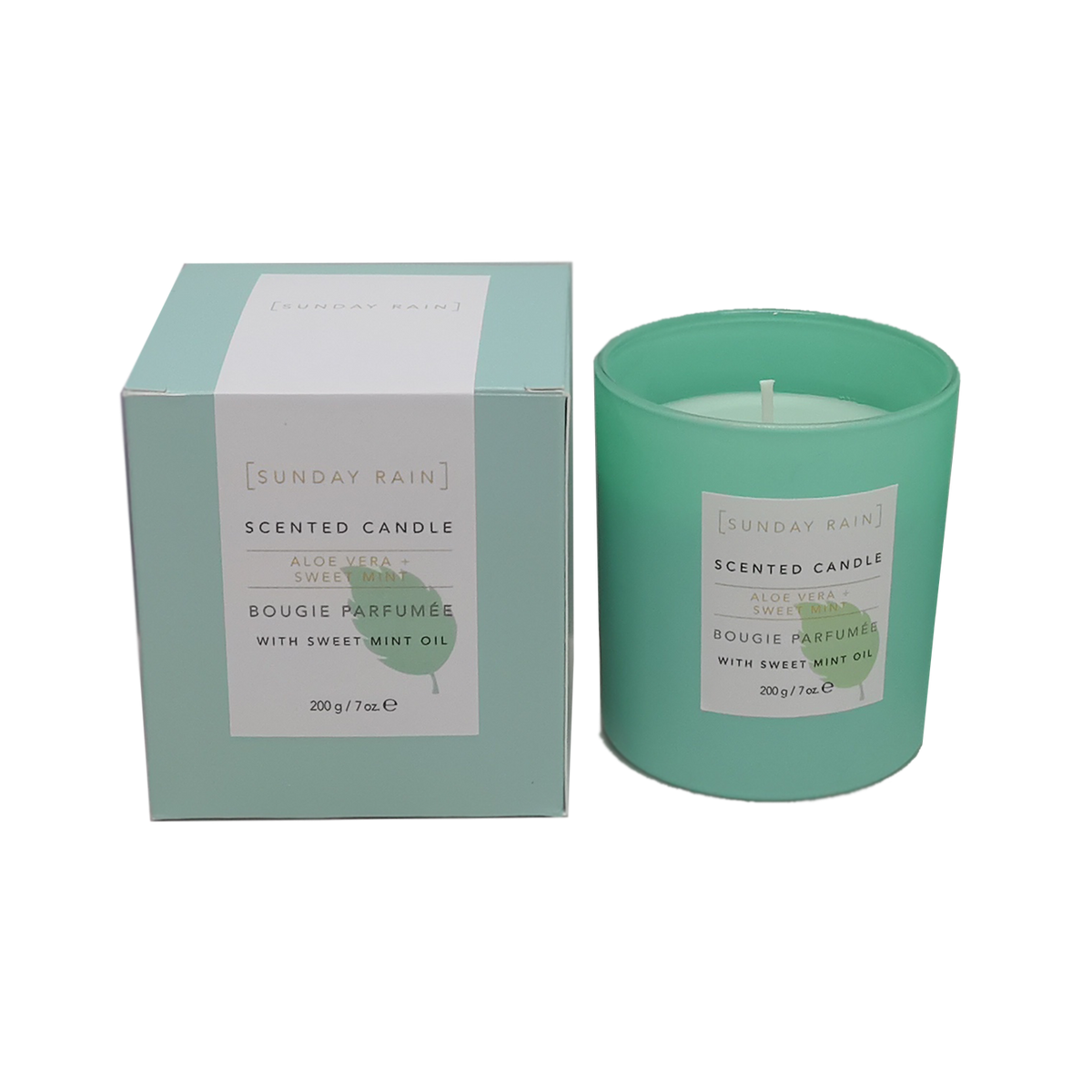 Sunday Rain Aloe Vera& Mint Scented Candle