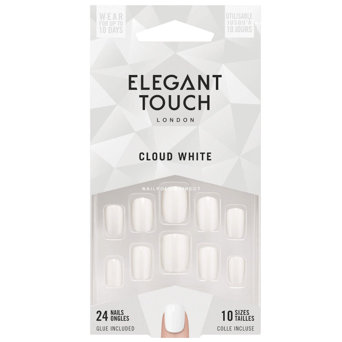 Cloud White 24 Nails Ongles