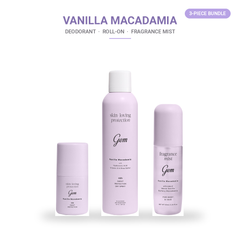 GEM Vanilla Macadamia Trio Deodorant, Roll-on and Body Mist