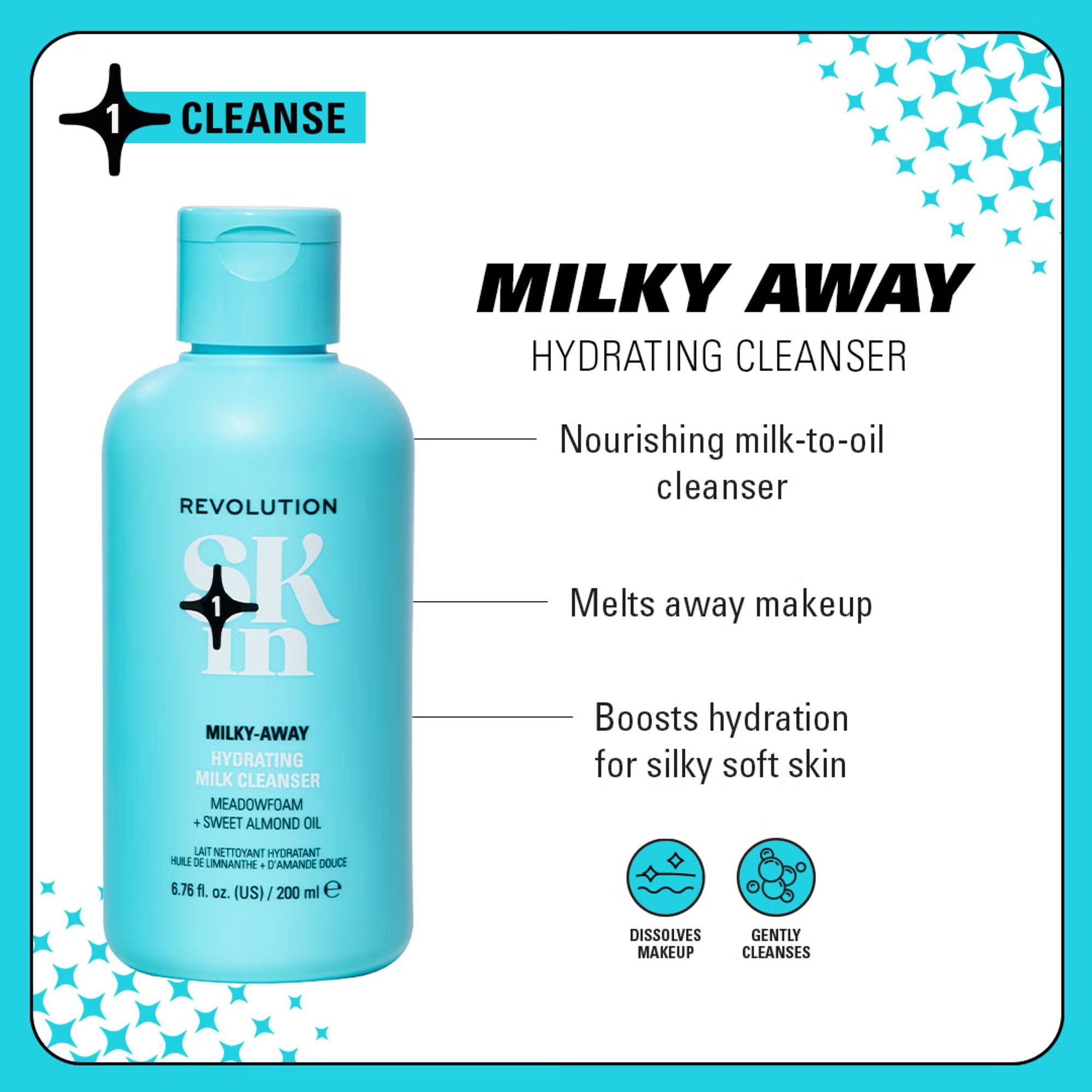Revolution Skin Milky-Away Hydrating Cleansing Milk