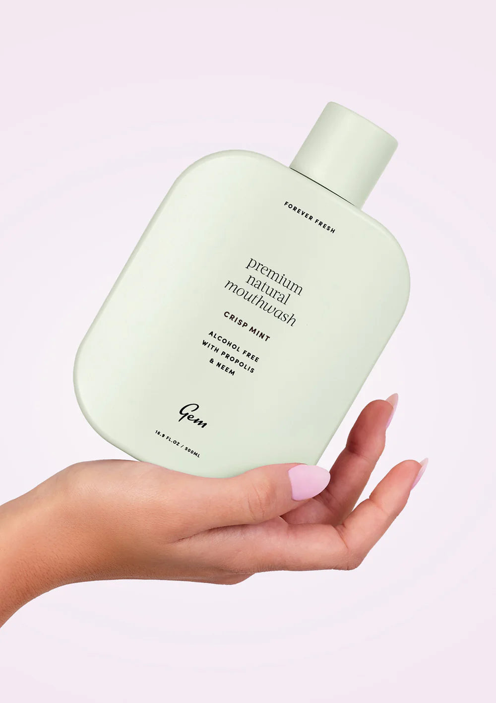Gem Mouthwash: Crisp Mint, 500ml