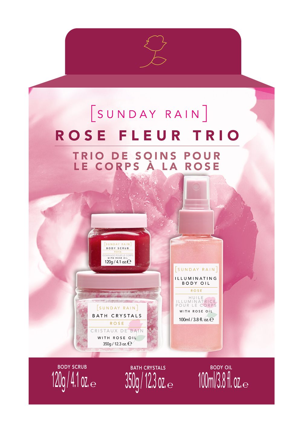Sunday Rain Rose Fleur Trio
